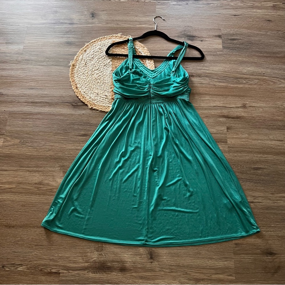 BCBGMAXAZRIA Emerald Green Mini Dress - Picture 2 of 7